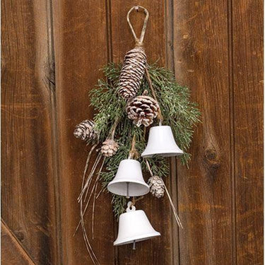 Birch Tipped Cedar & Bells Teardrop - The Fox Decor